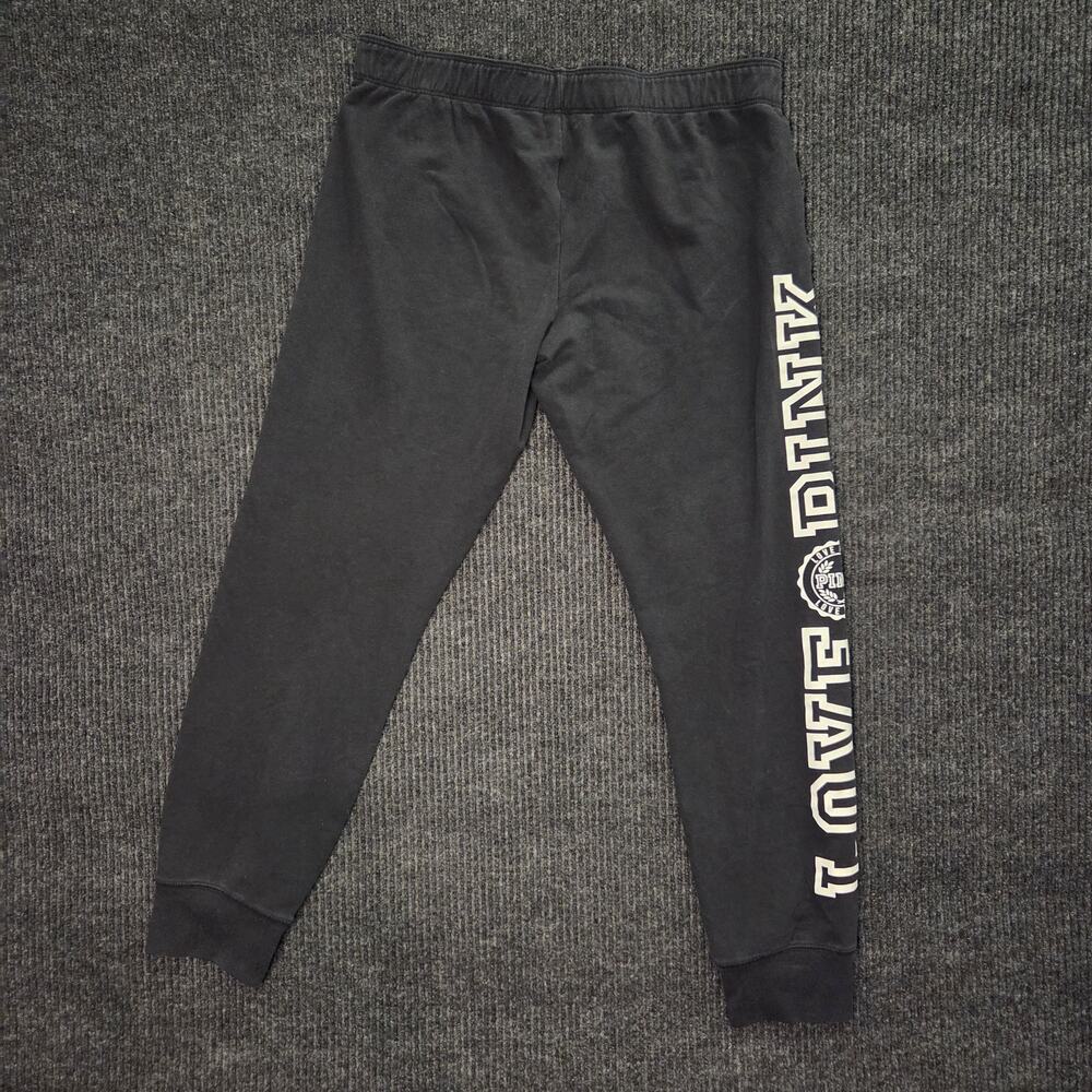 y2k Black Sweatpants Victoria Secret Pink Sz Large Love Pink Logo